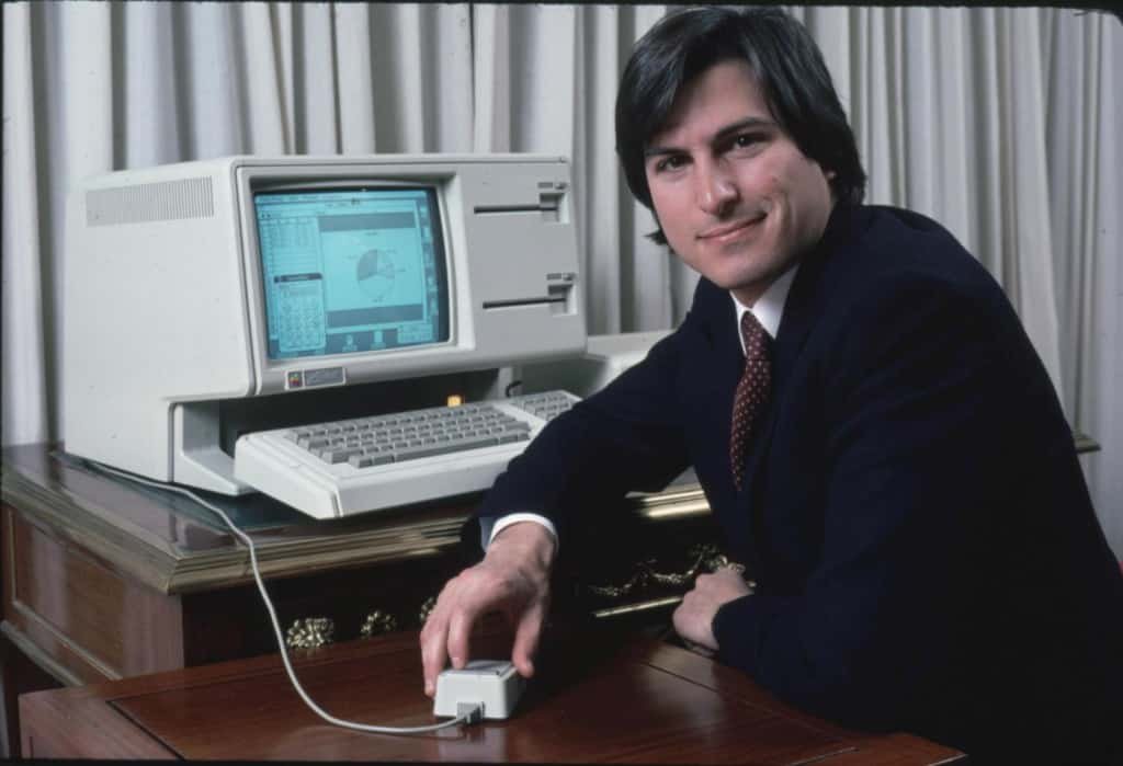 Apple Lisa and Steve Jobs