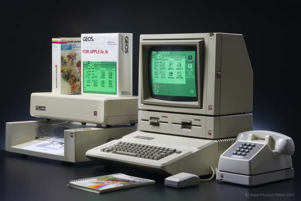 Apple IIe with Monitor 100, ProFile, DuoDisk, Modem, and 410 Color Plotter