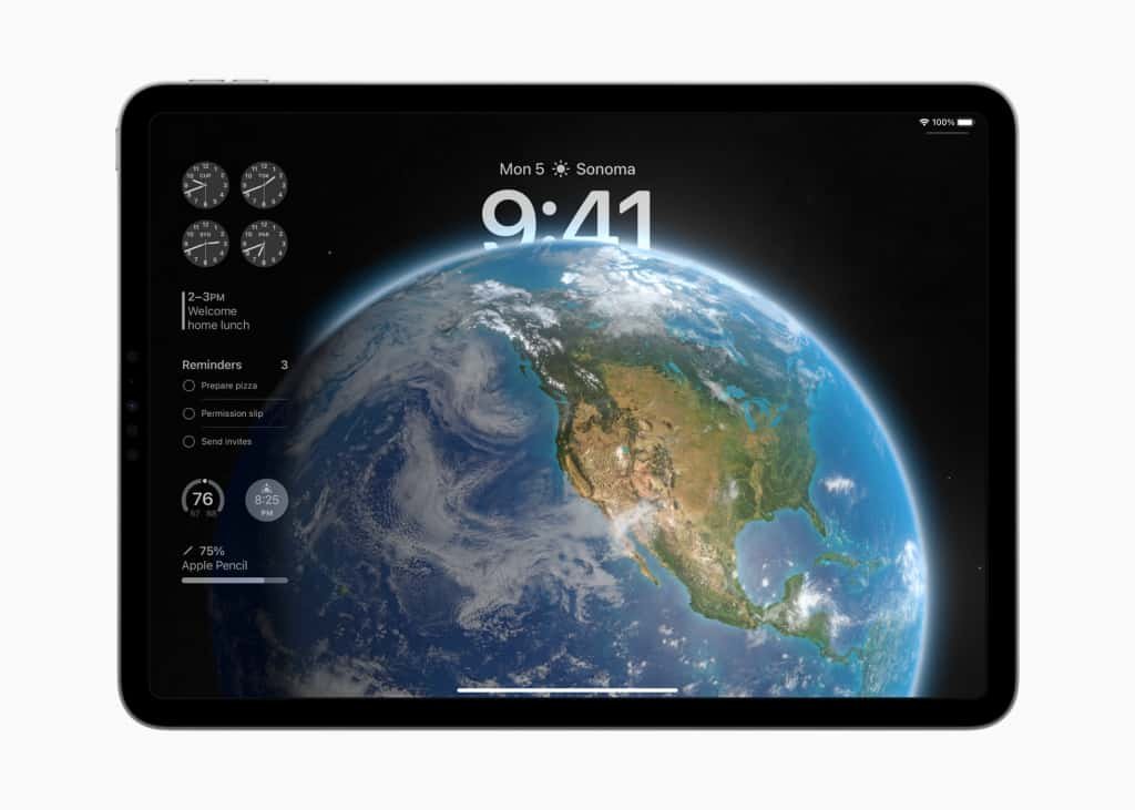Apple WWDC23 iPadOS 17 Lock Screen