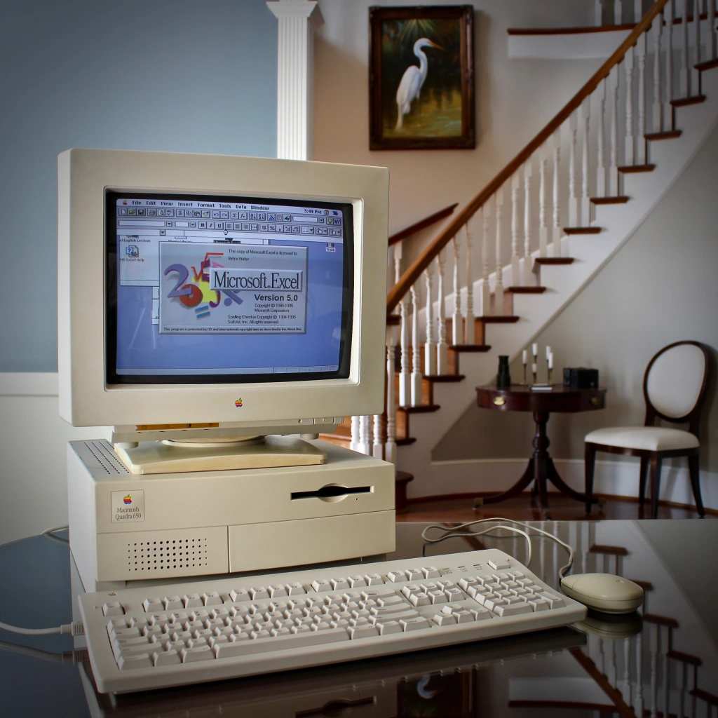 Mac Quadra 650 and Apple Color Plus 14-inch Display