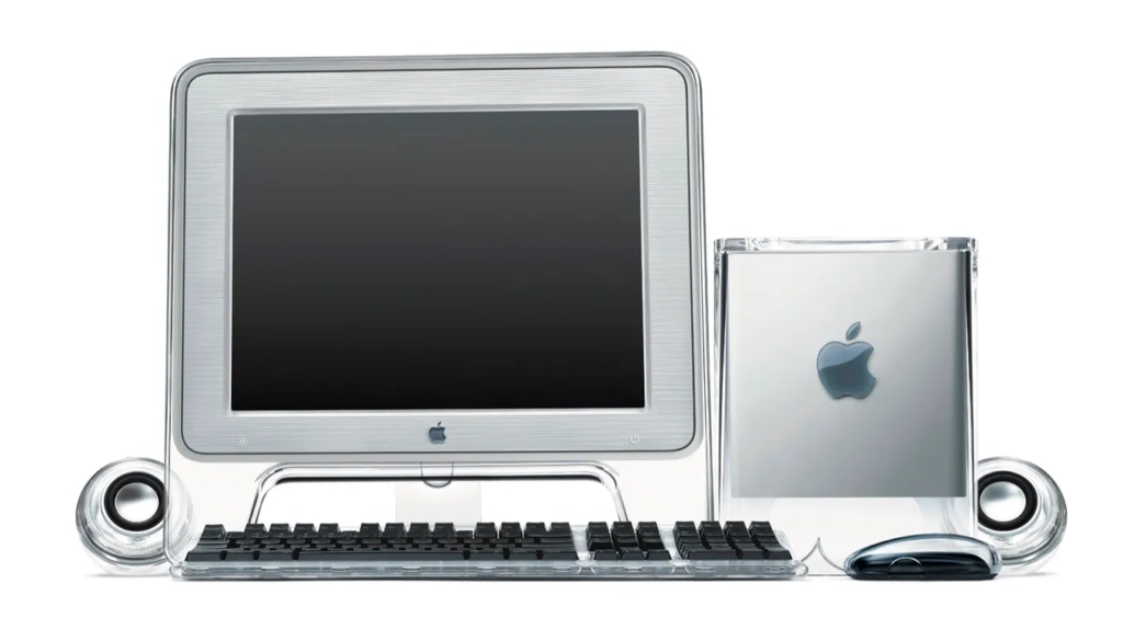 Power Mac G4 Cube with Studio Display and Pro Speakers