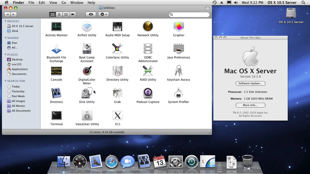 Mac OS X 10.5.8 Server Leopard
