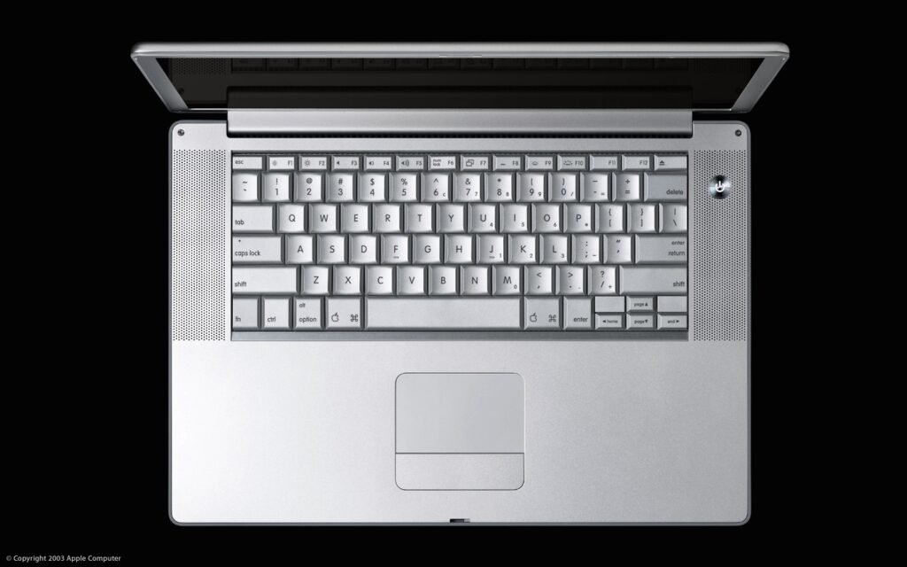 PowerBook G4 15-inch keyboard